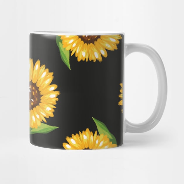 Sunflower Pattern by okpinsArtDesign